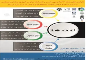 رویداد ایده شو در کسب و کار دانش بنیان آموزش پزشکی