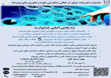 اولین جشنواره تجربیات موفق