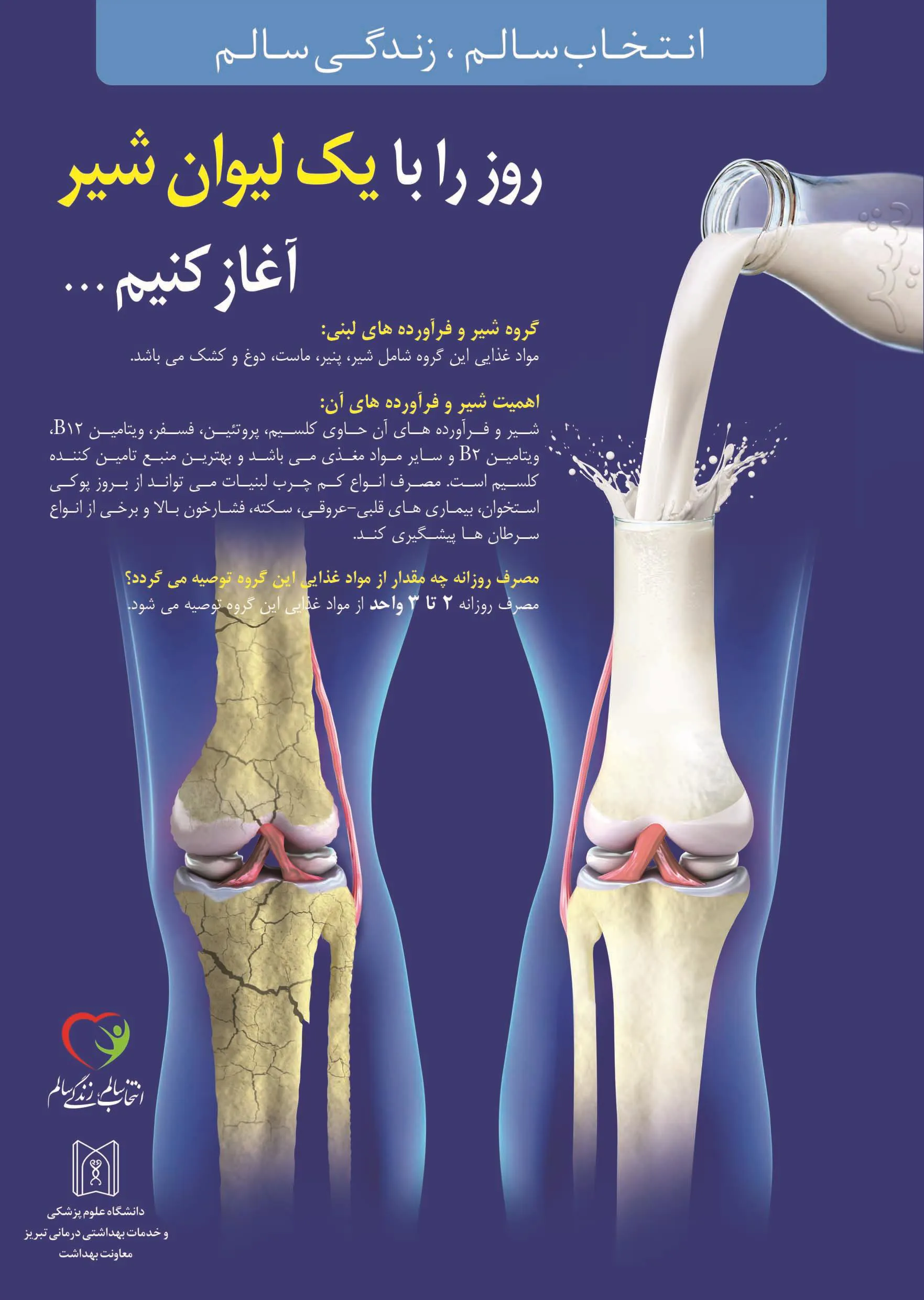 روز را با یک لیوان شیرآغاز کنیم