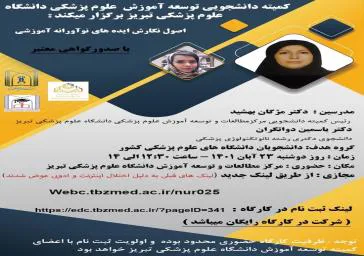 کارگاه اصول نگارش ایده های نوآورانه آموزشی